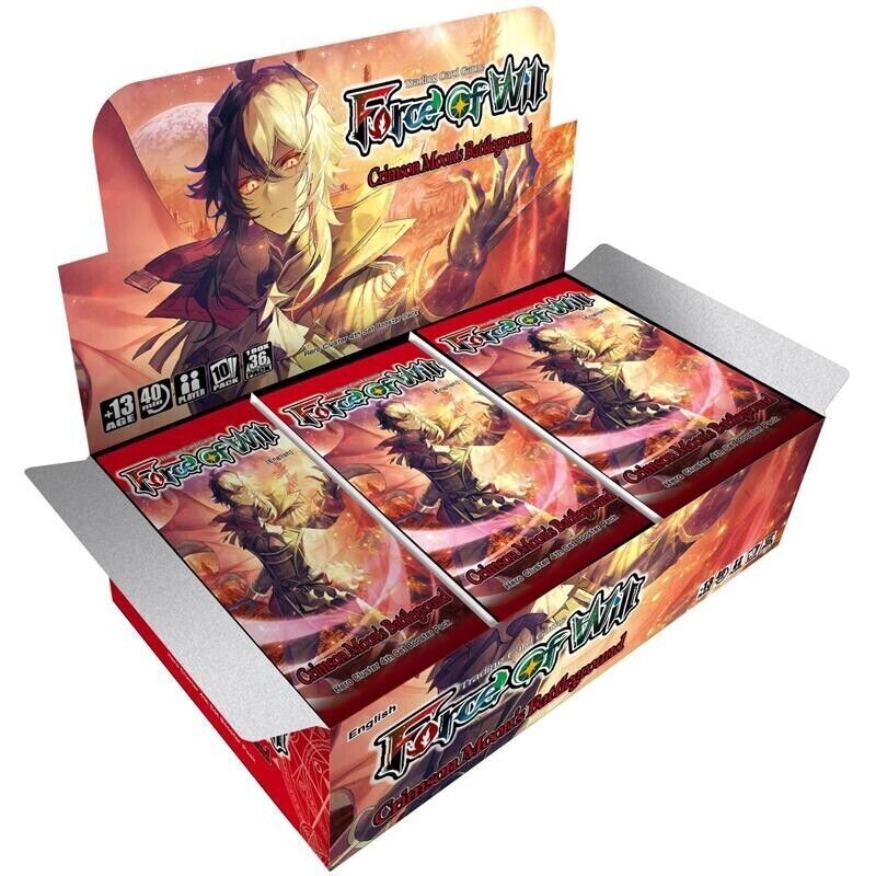 Force of Will: Crimson Moon&#39;s Battleground Booster Display