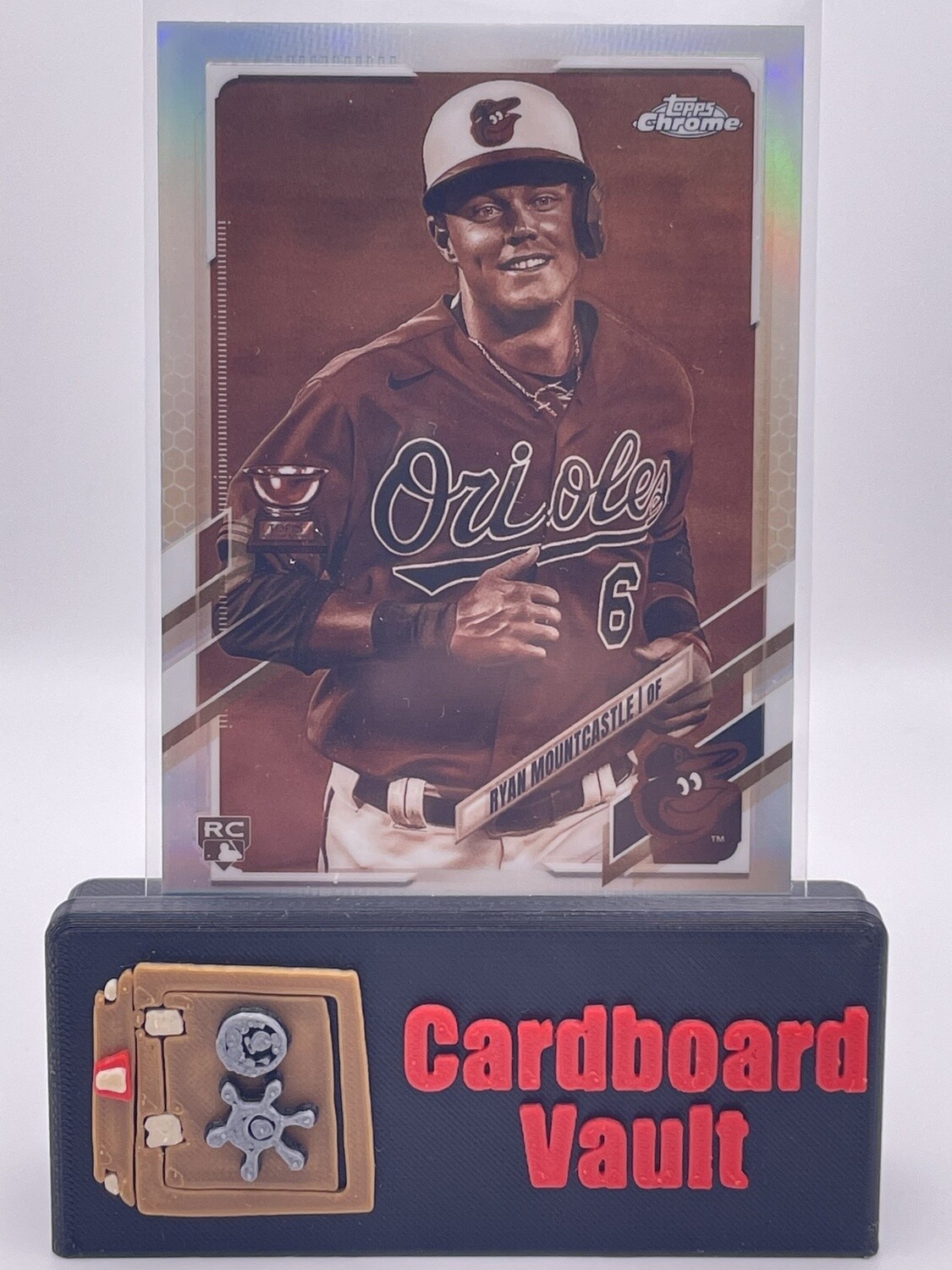 2021 Topps Chrome Ryan Montcastle Sepia Refractor Rookie Card RC #63: Orioles