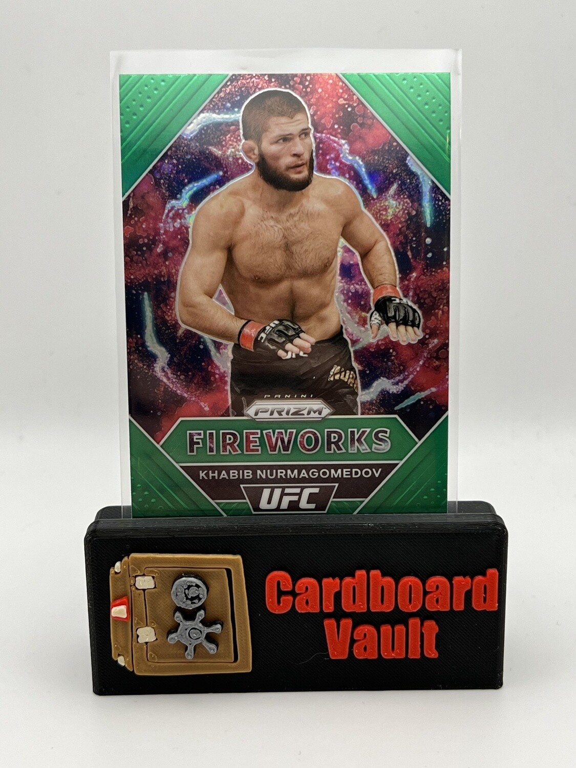 2021 Panini  Prizm UFC Khabib Nurmagomedov #18 Green Prizm