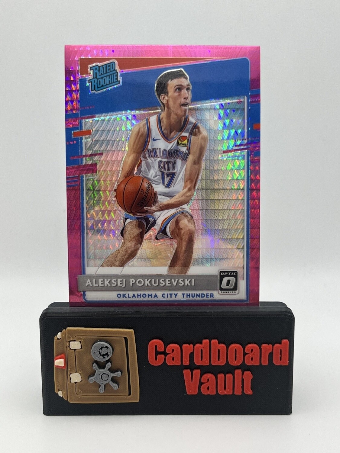 2020 Donruss Optic Rated Rookie Aleksej Pokusevski #167 Pink Hyper Prizm