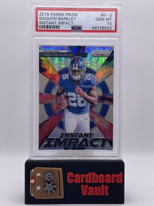 2018 Prizm Saquon Barkley Instant Impact PSA 10
