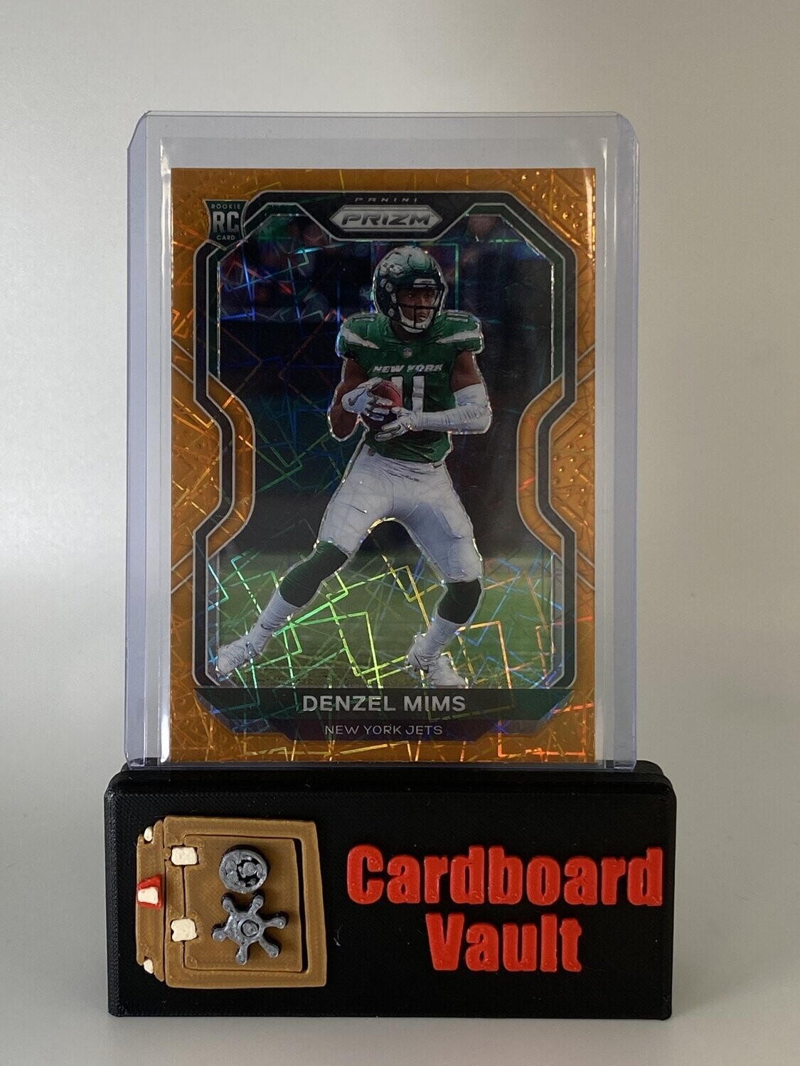 2020 Prizm Denzel Mims Orange Lazer Prizm No. 355