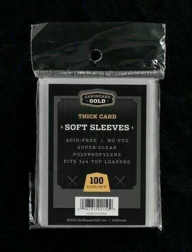 Cardboard Gold Thick Card Soft Sleeves