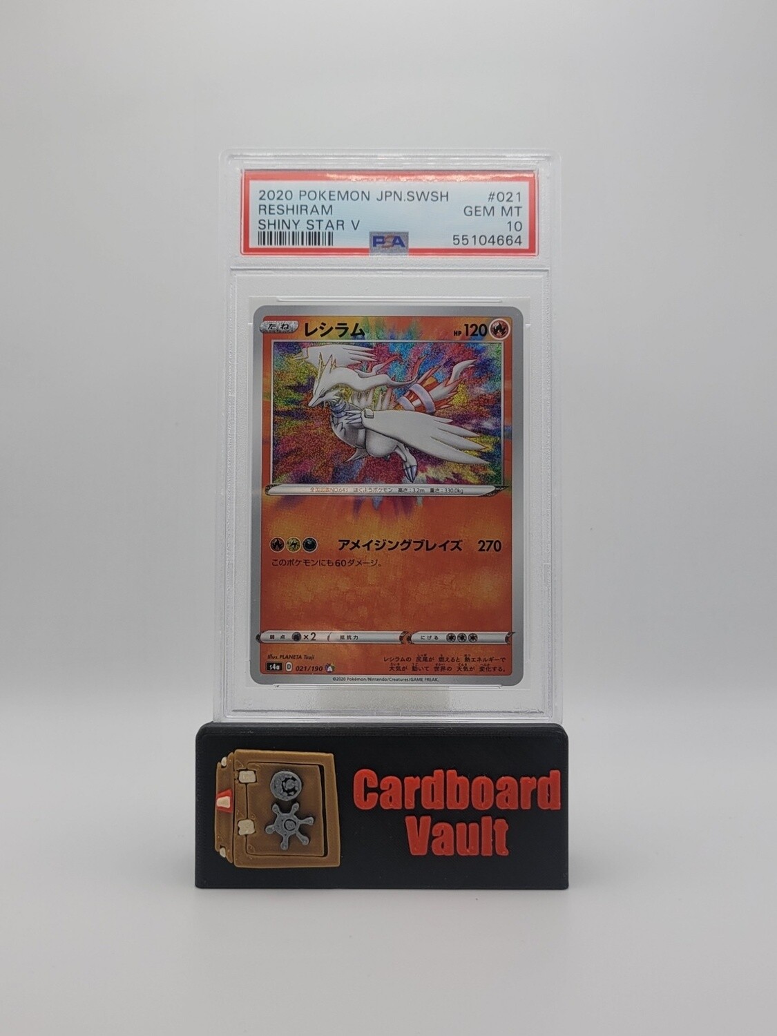 2020 Pokémon Japanese Reshiram #021 PSA 10