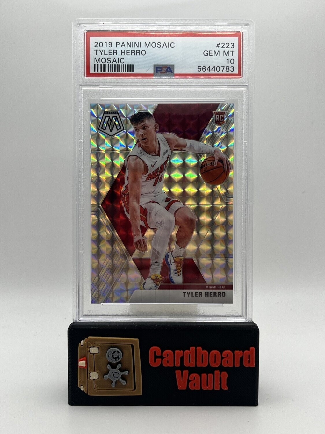 2019 Mosaic Tyler Herro #223 Mosaic Prizm PSA 10