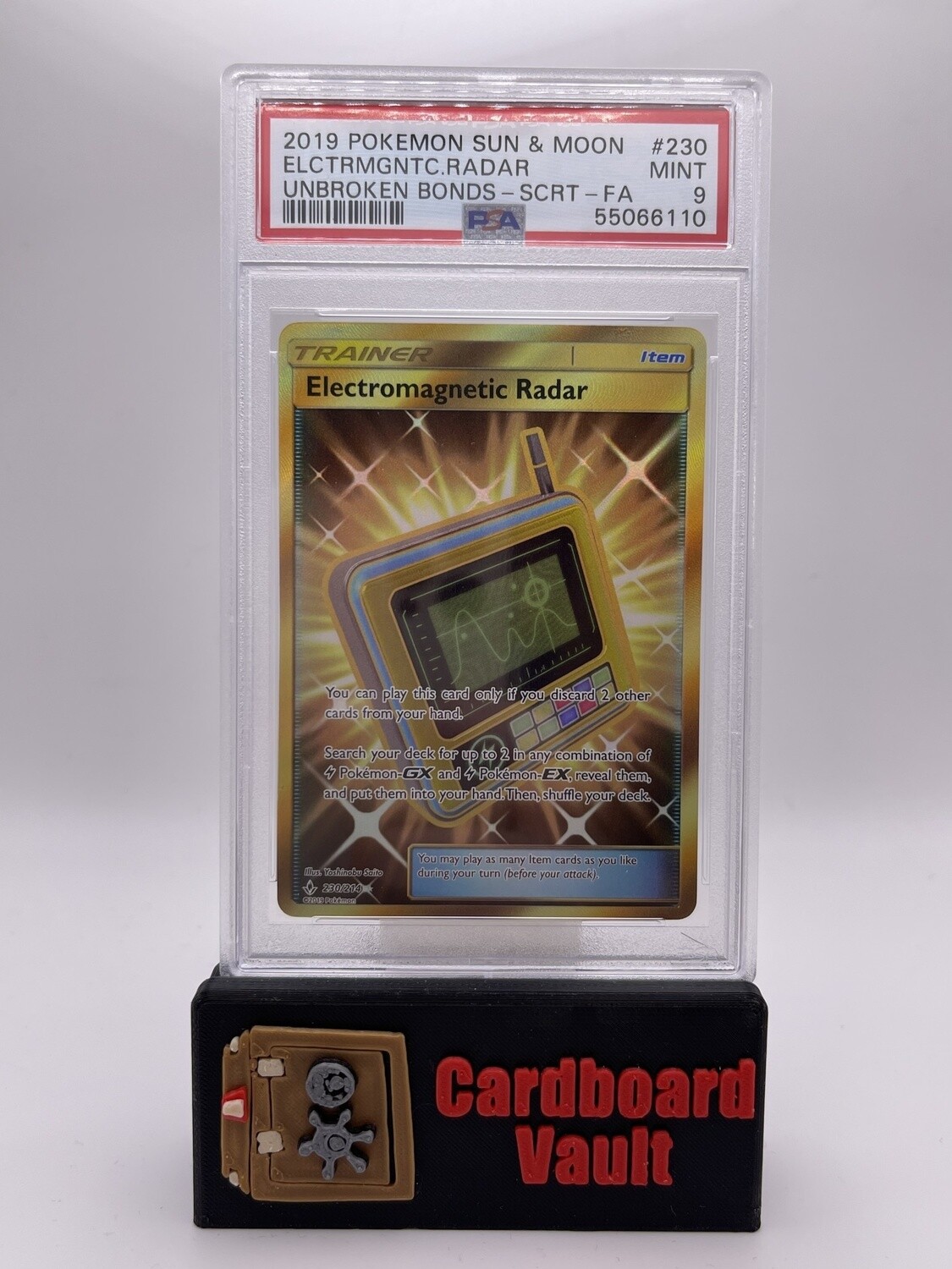 2019 Pokémon Electromagnetic Radar Secret Rare Full Art #230 PSA 9