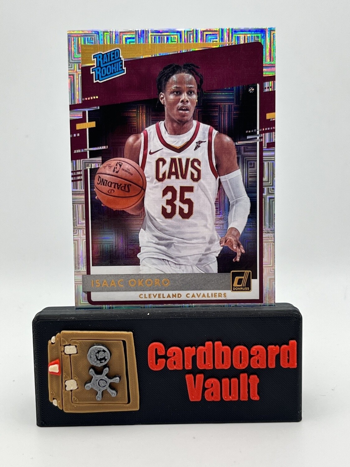 2020-21 Donruss Rated Rookie Isaac Okoro #203 Silver Mojo