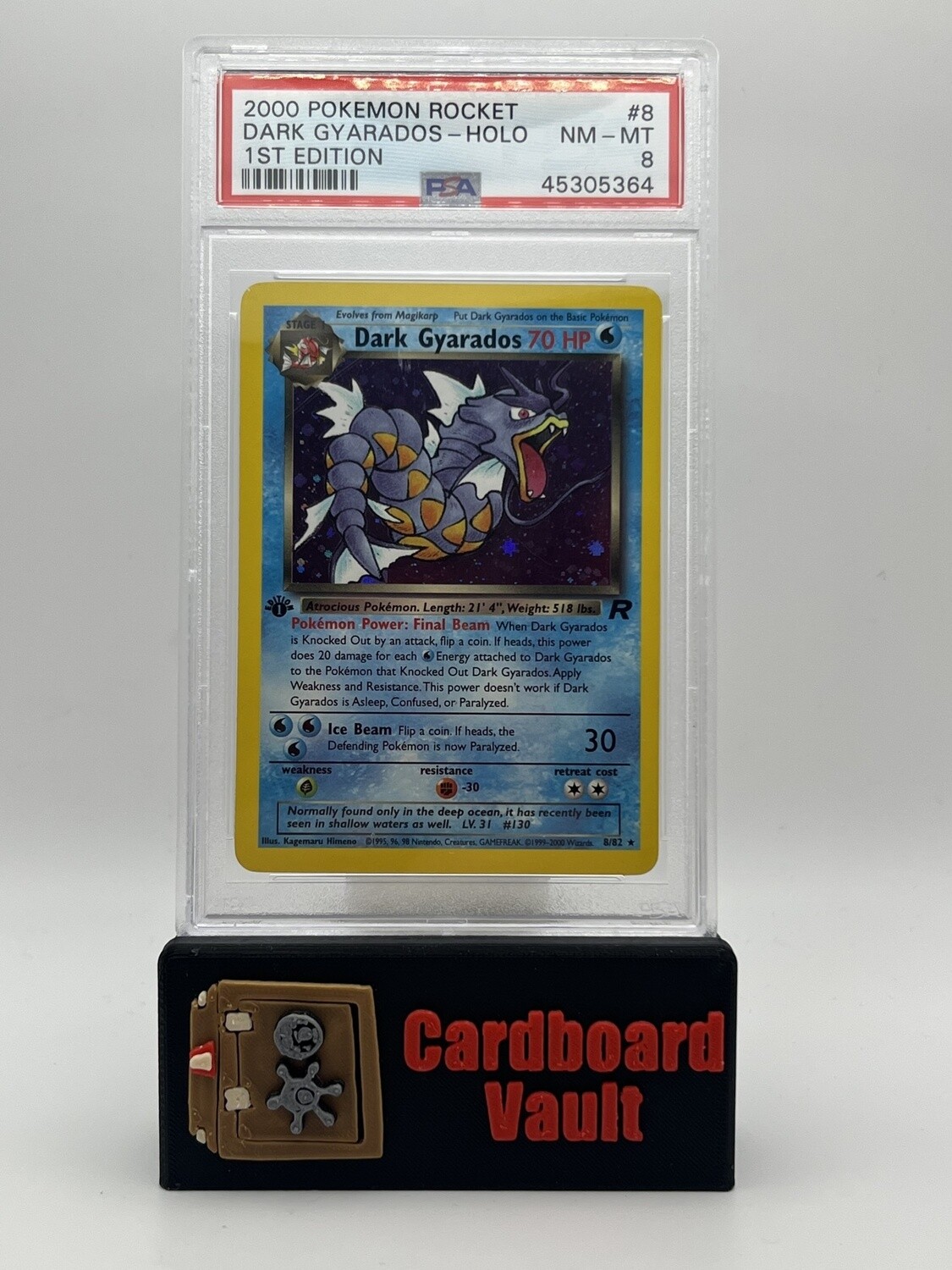 2000 Pokémon Dark Gyarados Holo 1st Edition No. 8 PSA 8 45305364