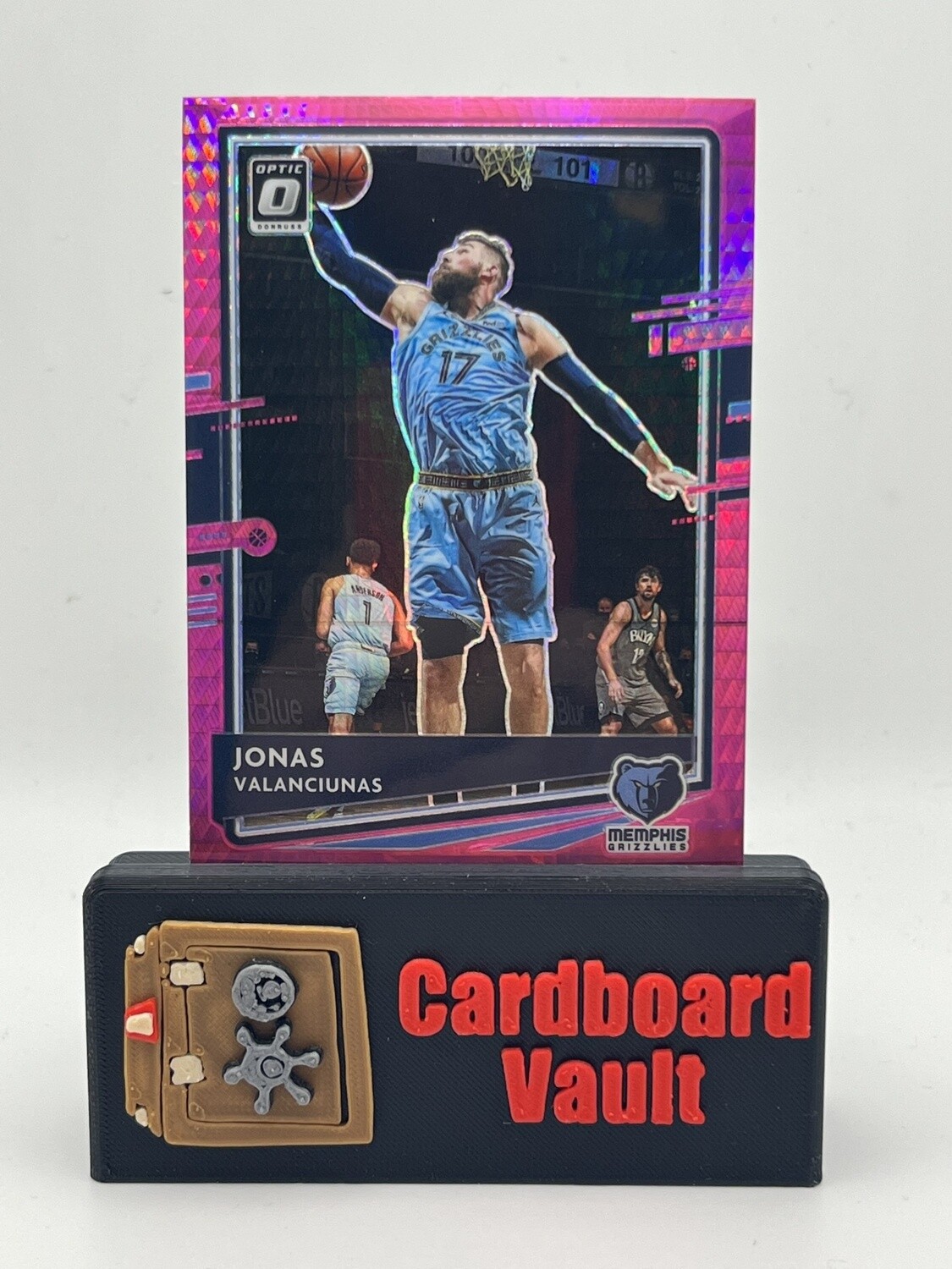 2020-21 Donruss Optic Jonas Valanciunas  #128 Pink Hyper Prizm