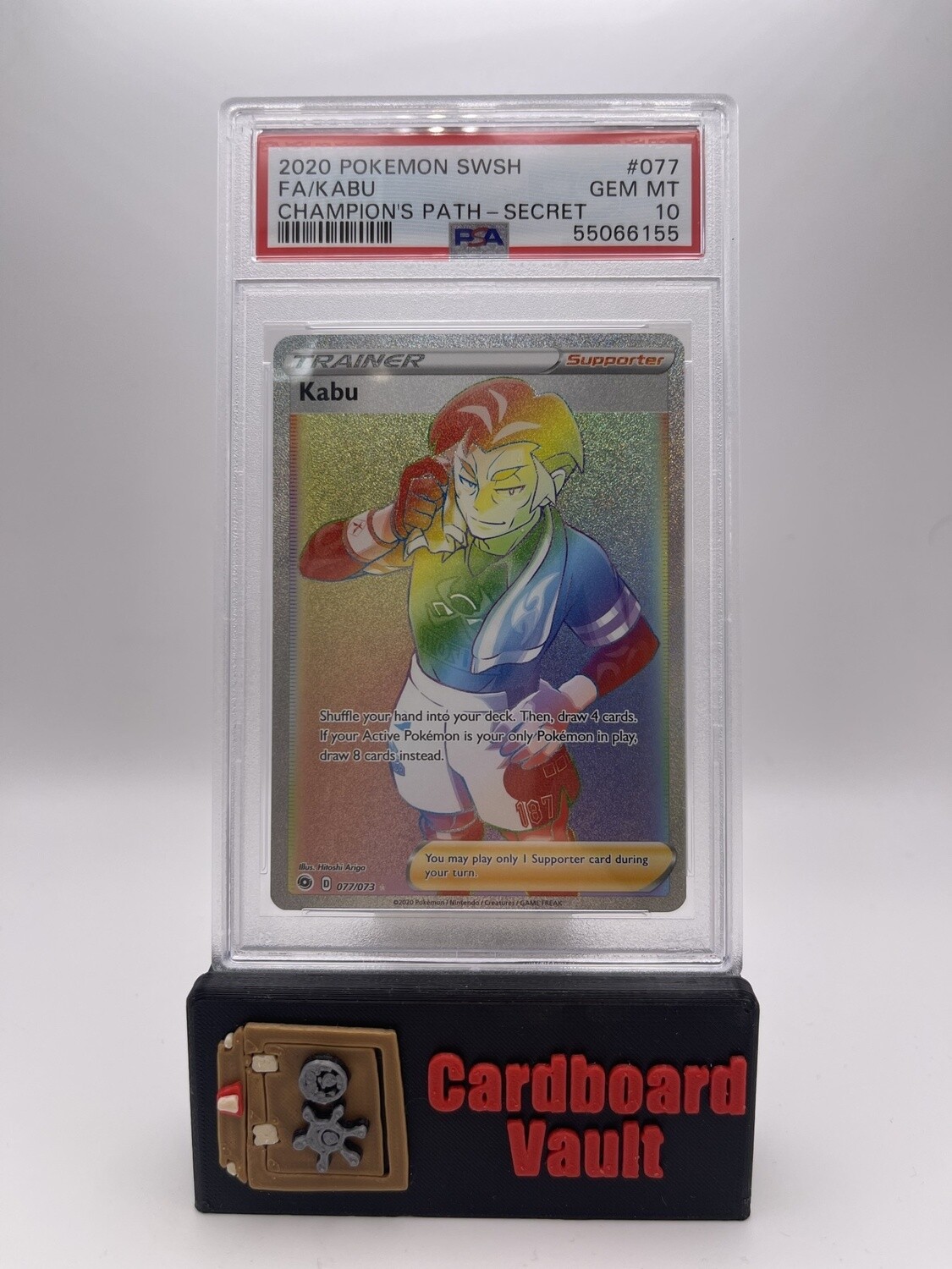 2020 Pokémon Kabu Full Art Secret Rare #077 PSA 10