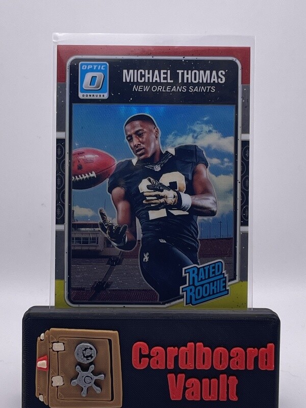 2016 Donruss Optic Football Michael Thomas Rated Rookie Red and Yellow No. 186