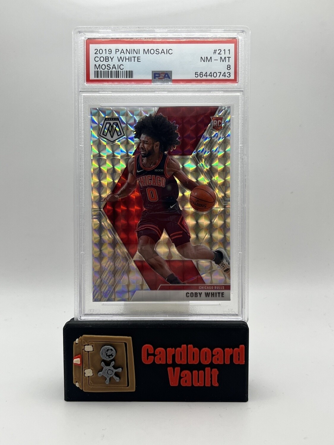 2019 Mosaic Coby White Silver Mosaic No. 211 PSA 8 56440743