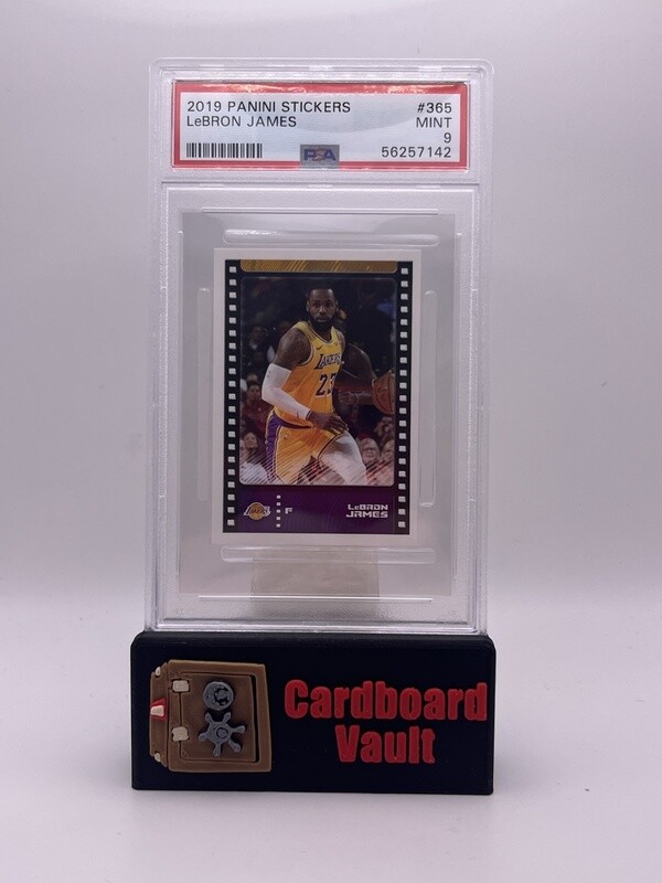 2019 Panini Stickers LeBron James No. 365 PSA 9 56257142