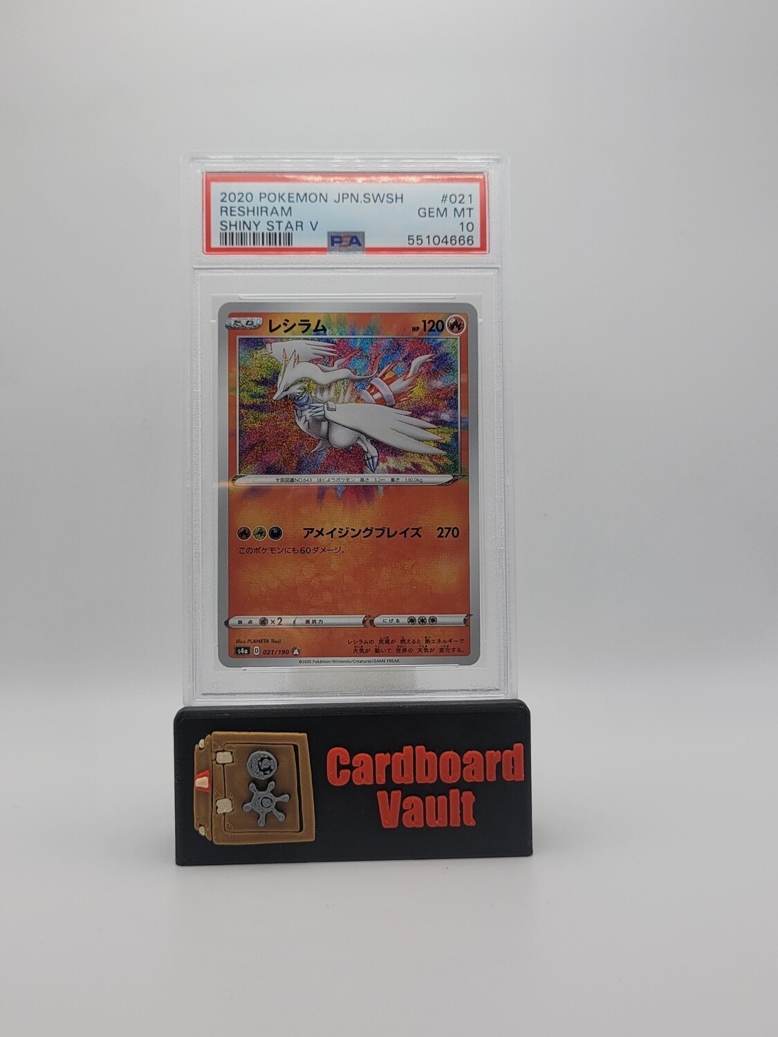 2020 Pokémon Japanese Reshiram #021 PSA 10
