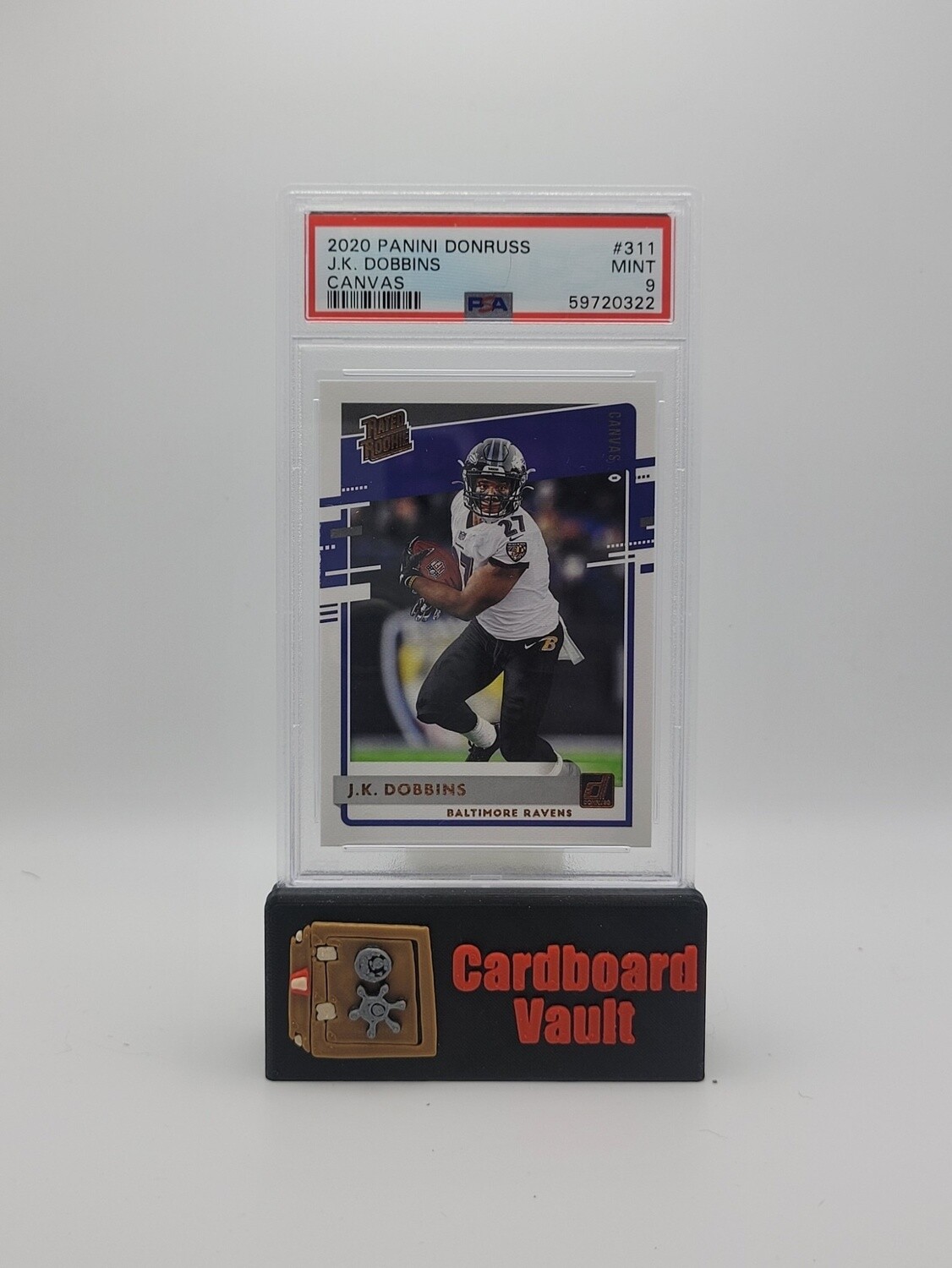 2020 Donruss J.K. Dobbins #311 Canvas PSA 9