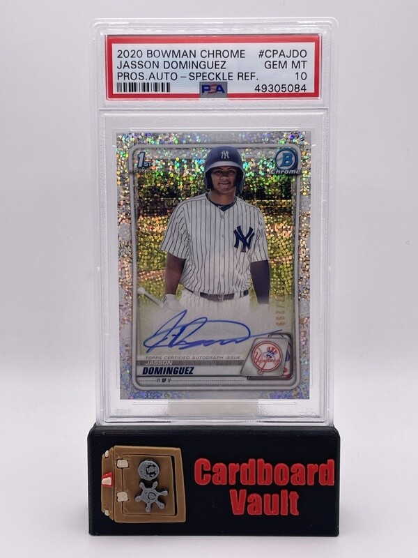 2020 Bowman Chrome Jasson Dominguez Autograph #CPA-JD0  Speckle Refractor PSA 10