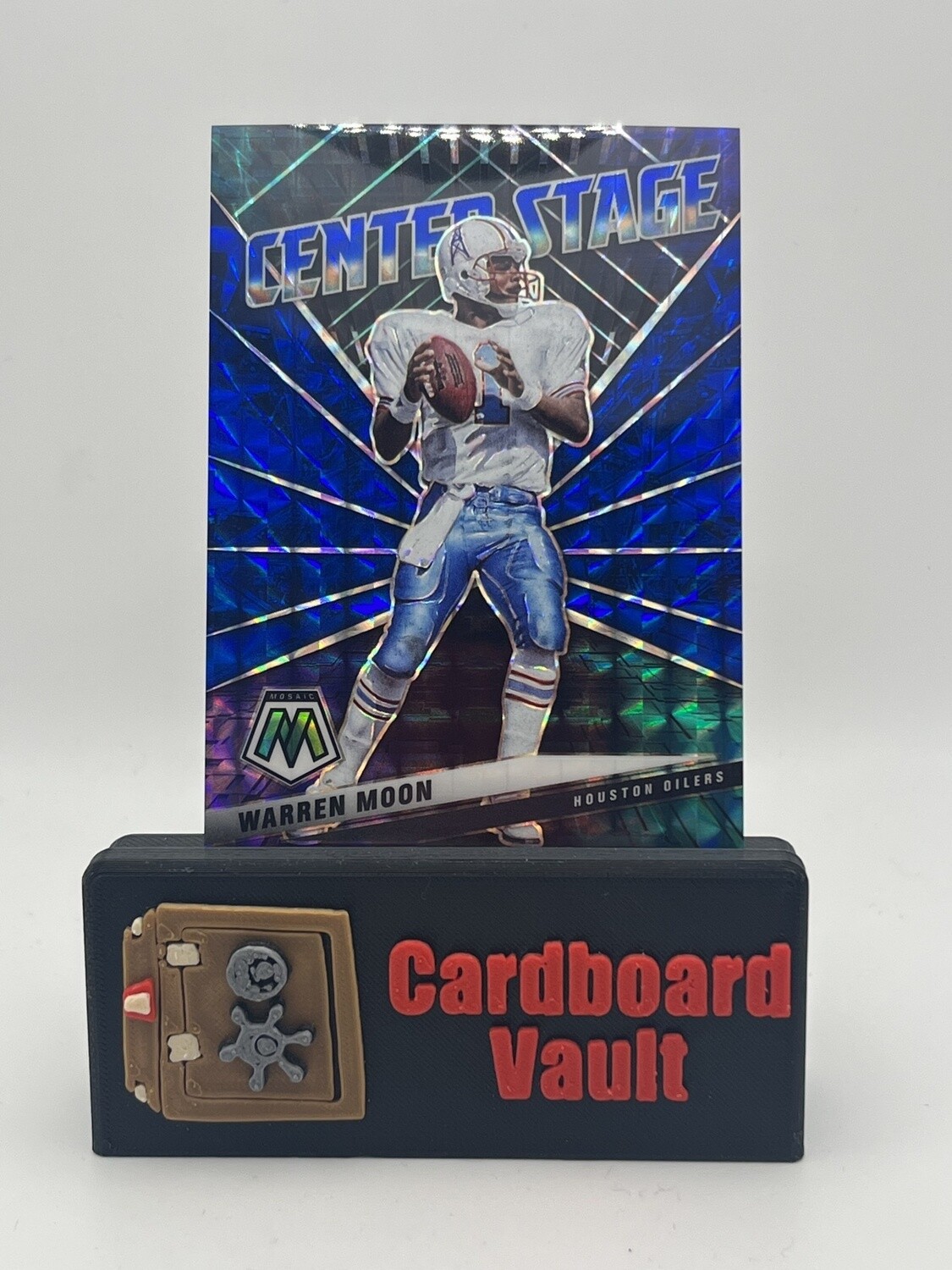 2021 Mosaic Center Stage Warren Moon No. CS20 Blue Mosaic Prizm 09/99