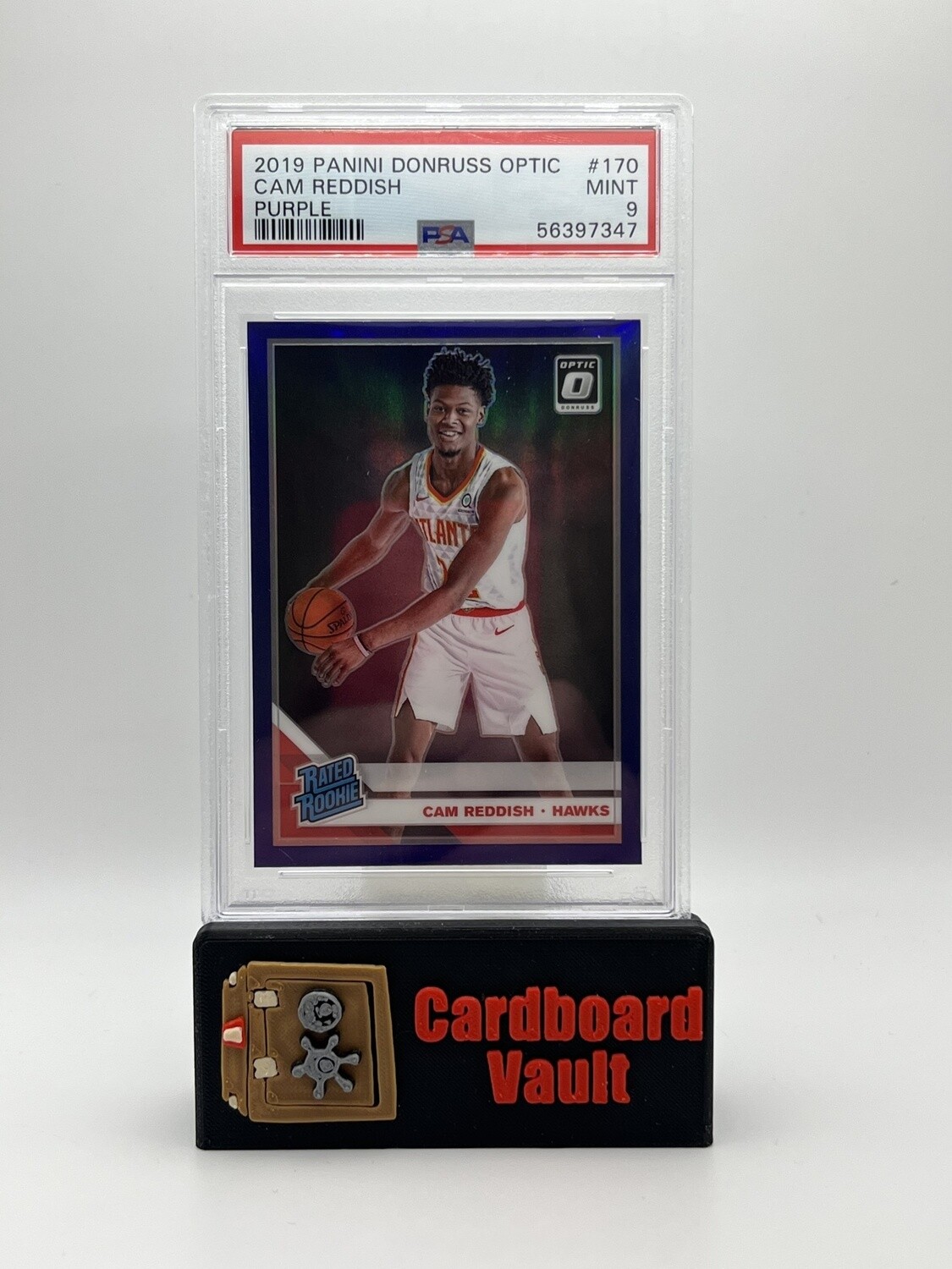 2019 Optic Rated Rookie Cam Reddish #170 Purple PSA 9