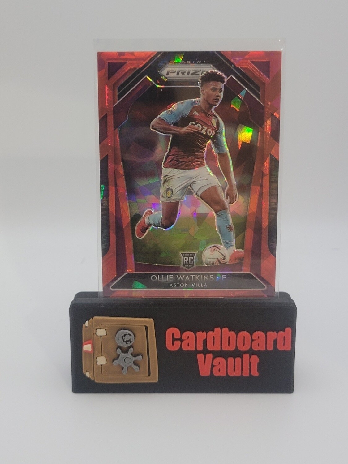 2020-21 Prizm Premier League Ollie Watkins #272  Red Cracked Ice Prizm