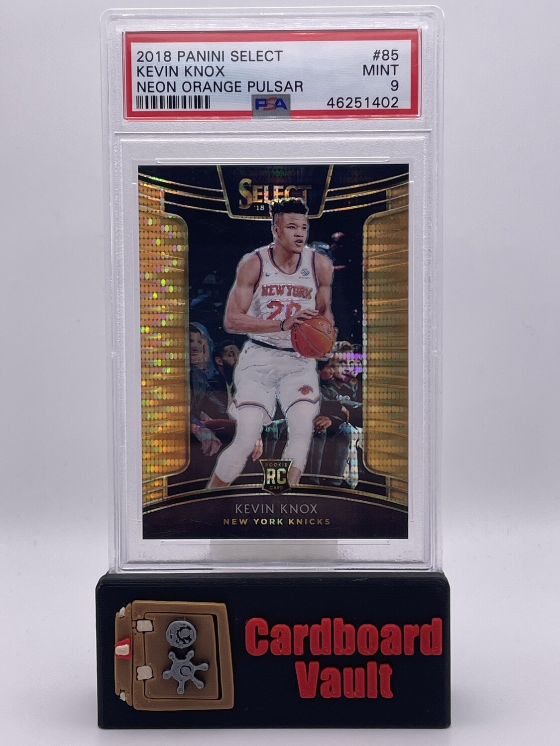 2018 Panini Select PSA 9 Kevin Knox #85 Orange Neon Pulsar 03/13