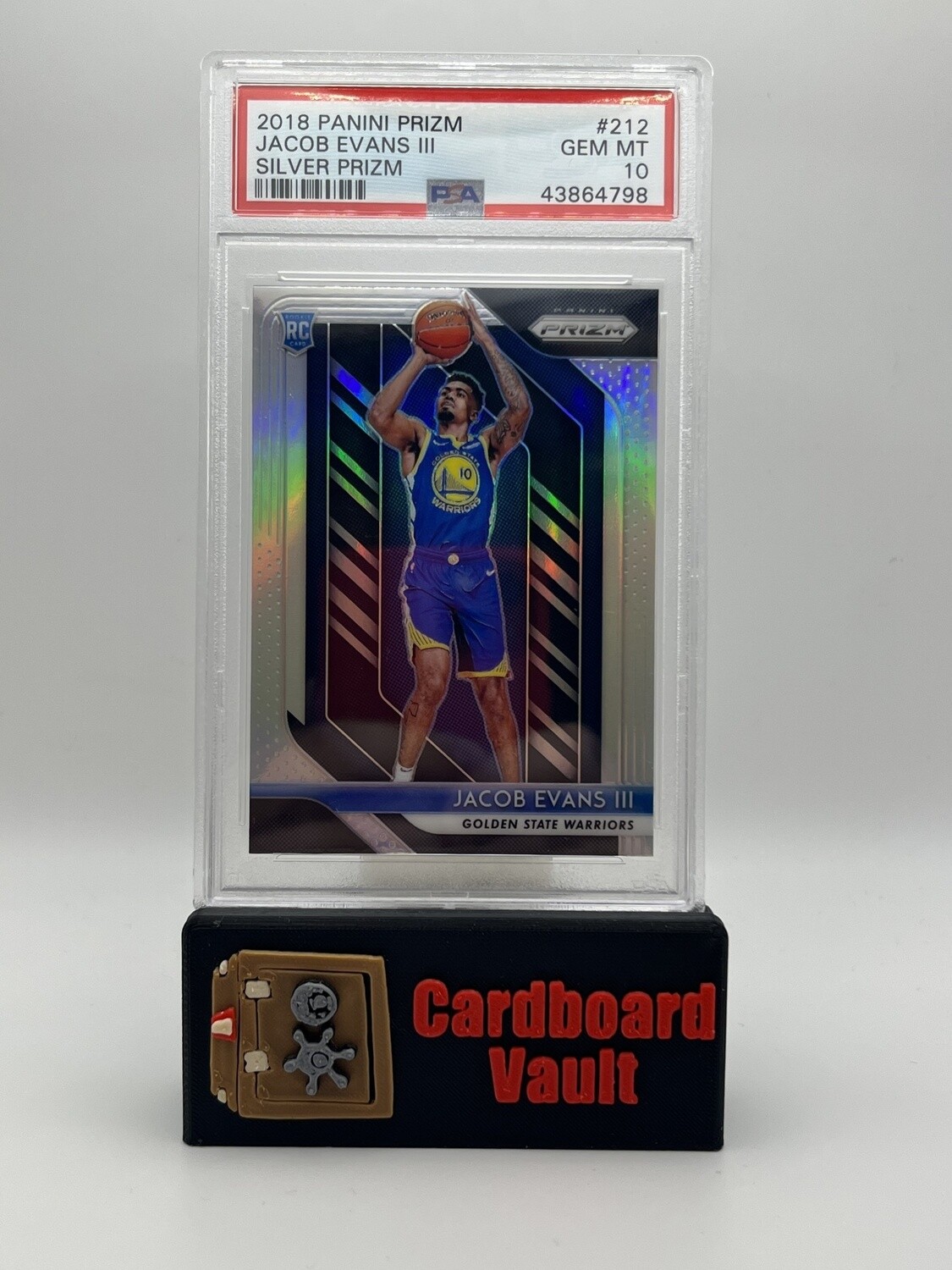 2018-19 Prizm Jacob Evans III #212  Silver Prizm PSA 10