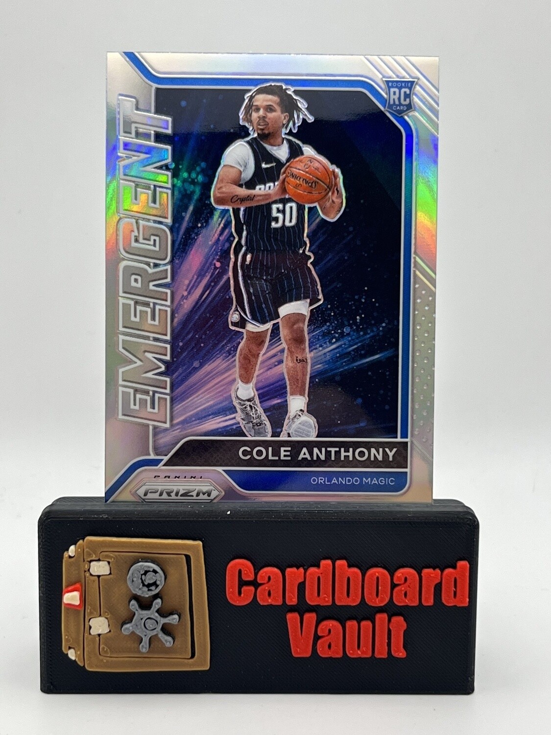 2020-21 Prizm Emergent Cole Anthony #21 Silver Prizm