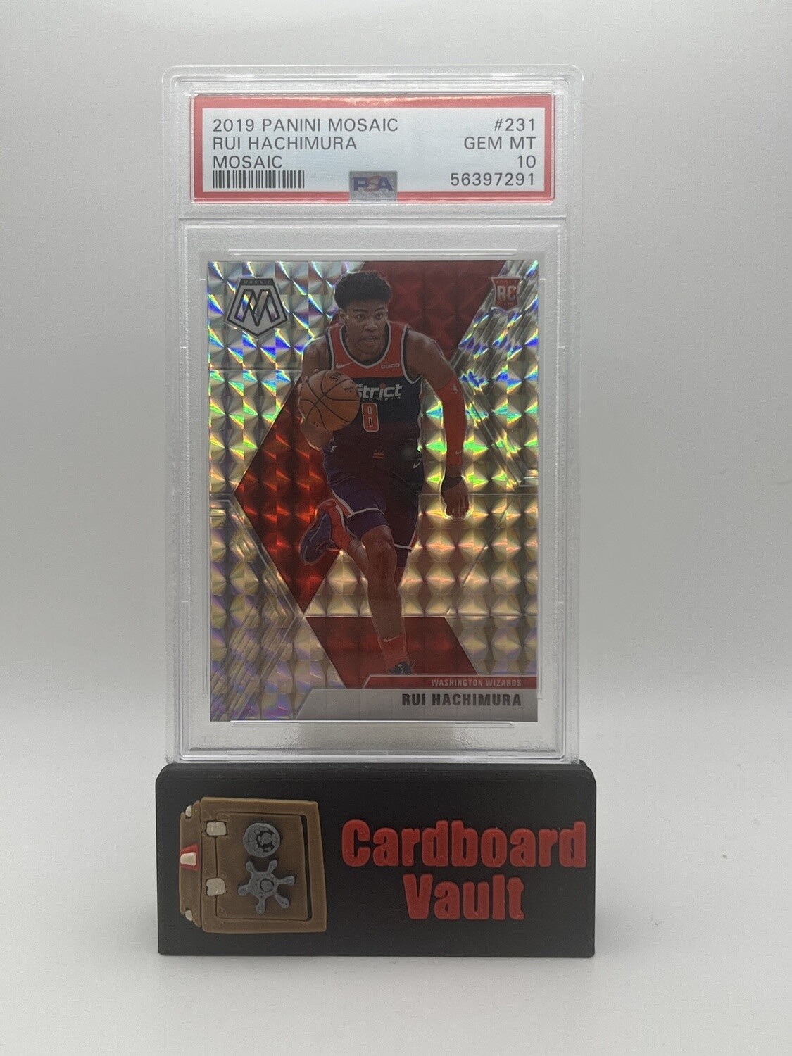 2019 Mosaic Rui Hachimura #231 Mosaic Prizm PSA 10