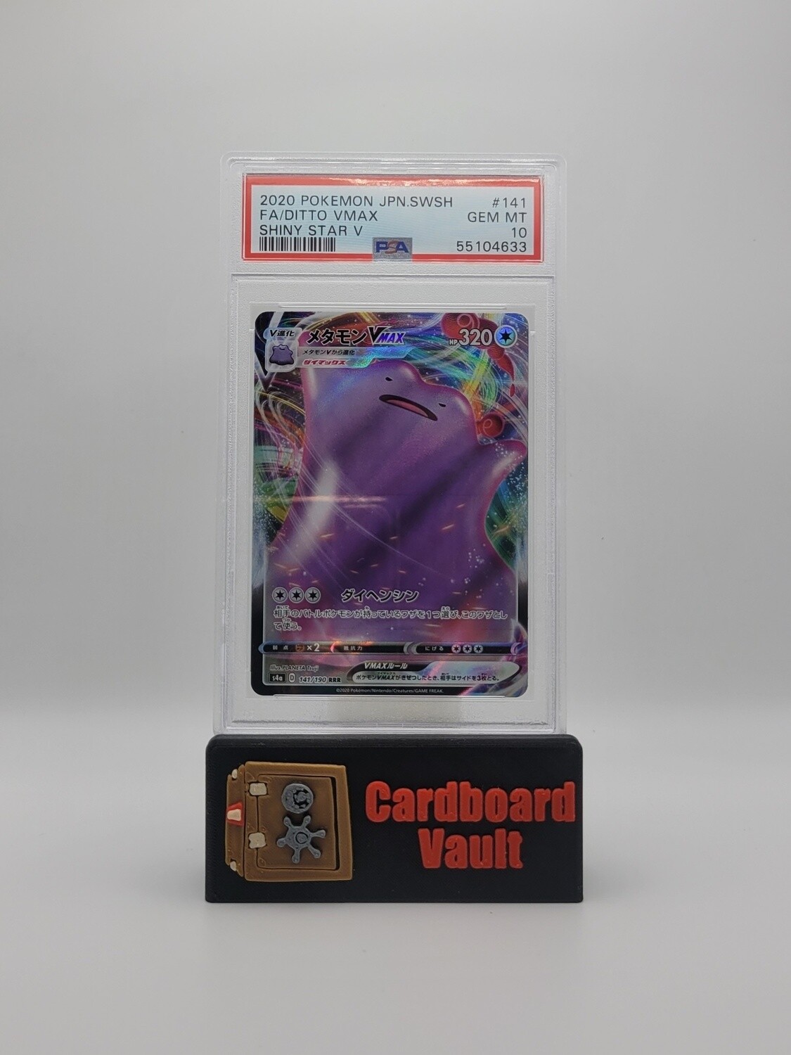 2020 Pokémon Japanese Ditto Vmax Full Art #141 PSA 10