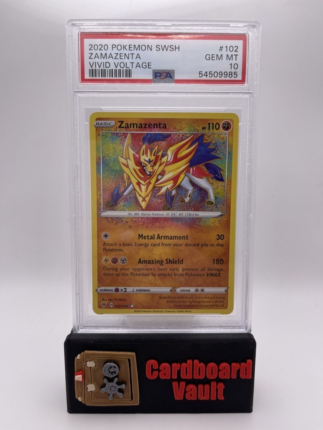 2020 Pokémon Zamazenta #102 PSA 10
