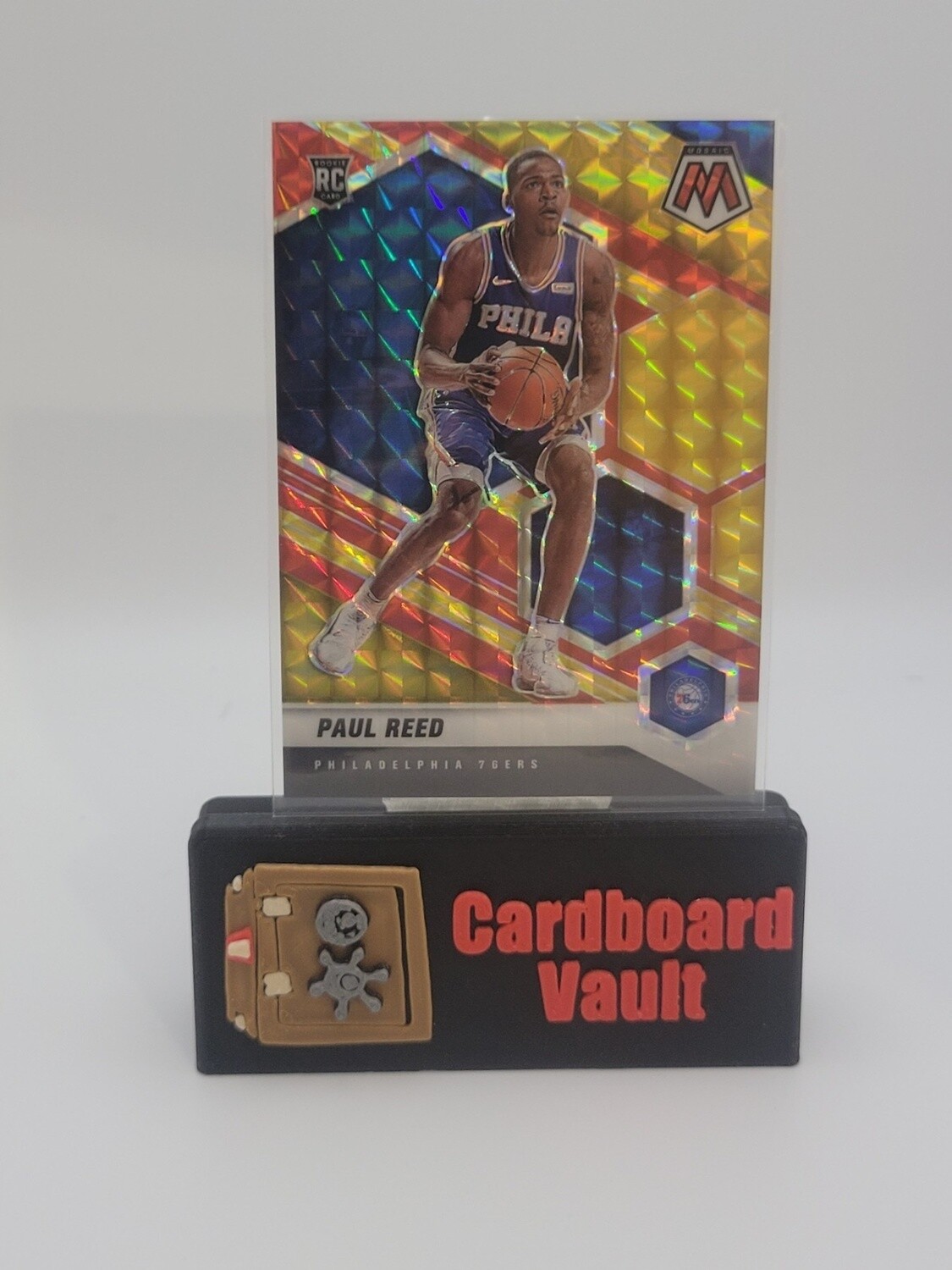 2020-21 Mosaic Paul Reed #245 Red Yellow Choice Prizm 20/88