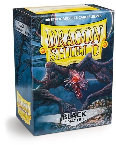 Dragon Shield 100 Card Sleeves Matte Black