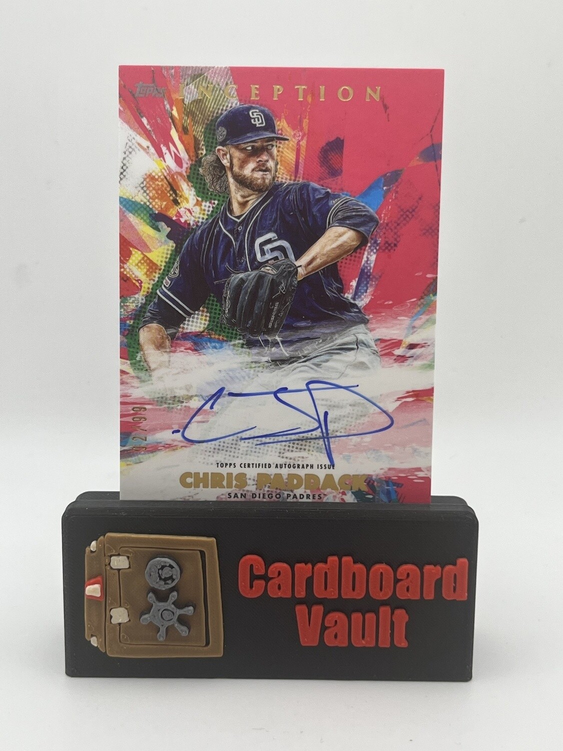 2020 Bowman Inception Chris Paddack Rookies &amp; Emerging Stars Auto 2/99 No. RESA-CP