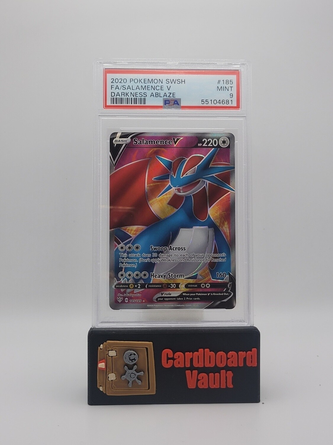 2020 Pokémon Salamence V Full Art #185 PSA 9