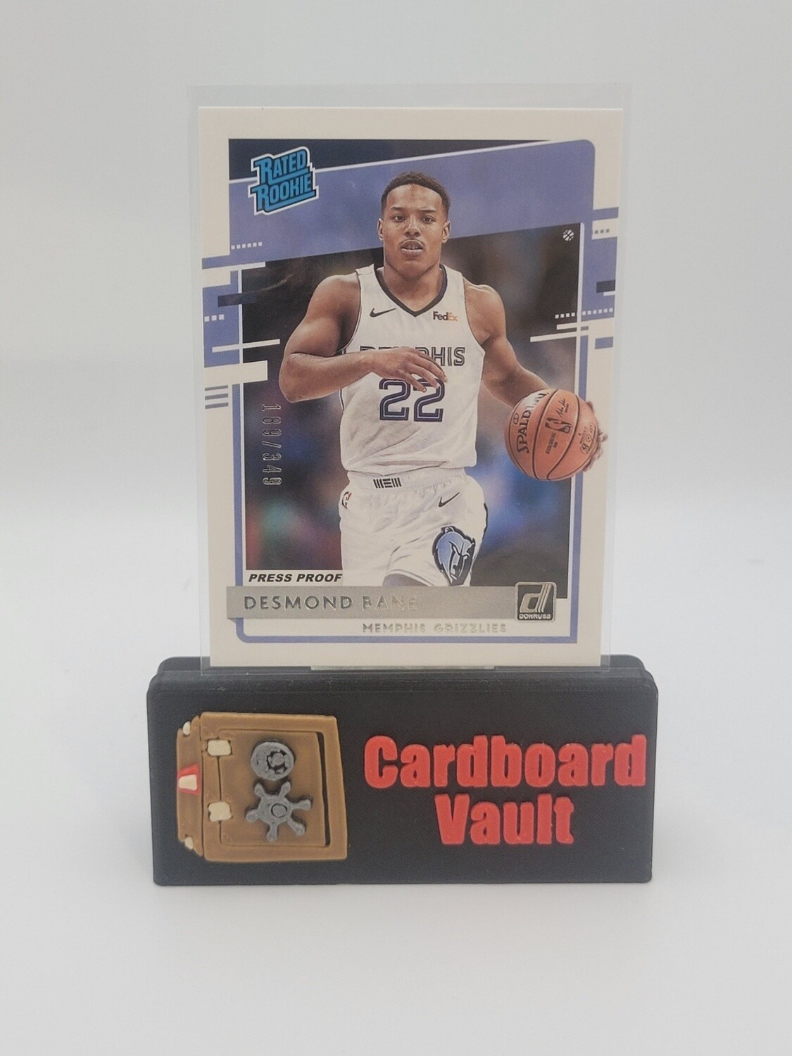 2020-21 Donruss Rated Rookie Desmond Bane #240 Press Proof 189/349