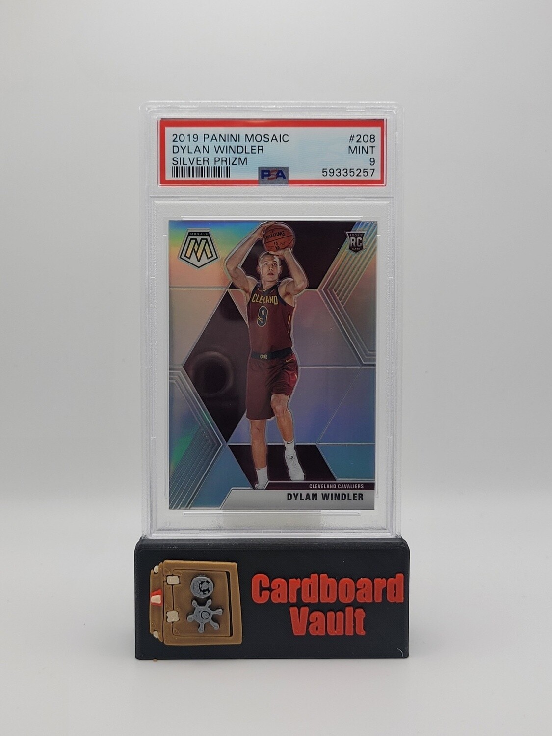 2019 Mosaic Dylan Windler #208 Silver Prizm PSA 9