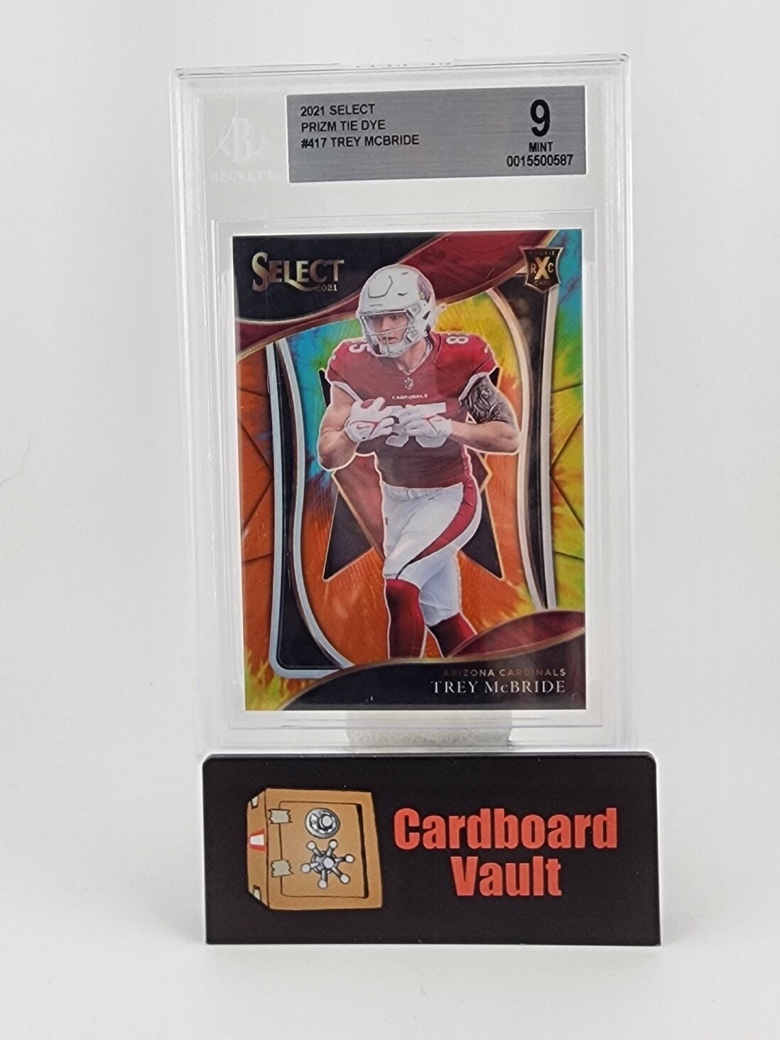 2021 Select Trey McBride #417 Tie Dye 24/25 Beckett 9