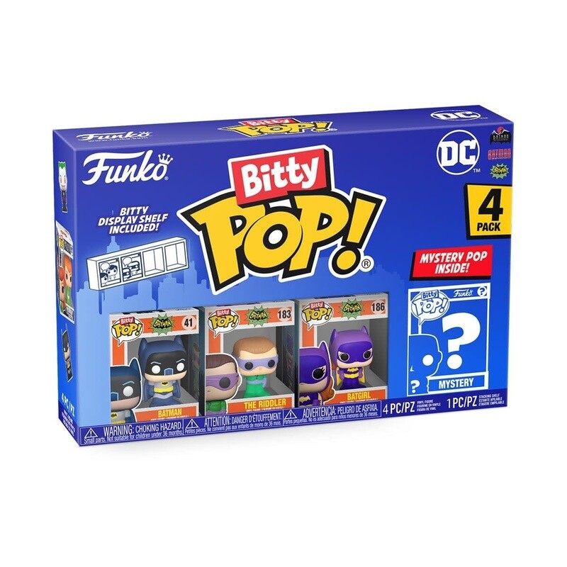 Batman Bitty Pop! Mini-Figure Batman, The Riddler, Batgirl