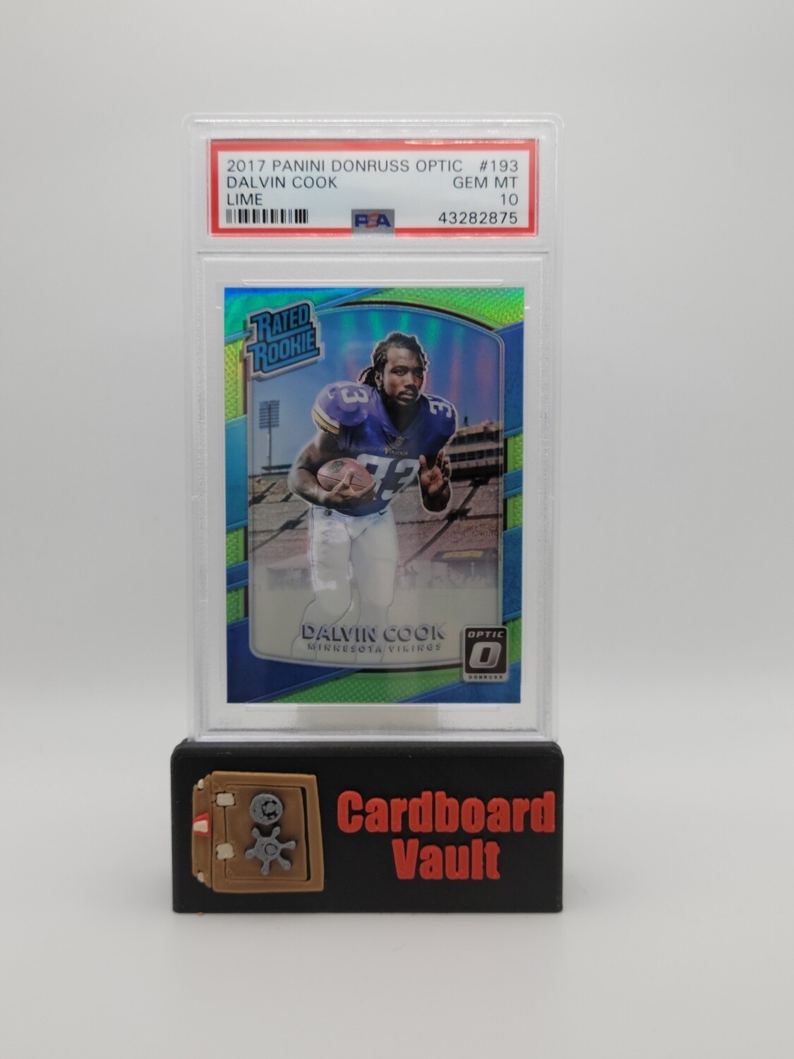 2017 Donruss Optic Dalvin Cook Rated Rookie No. 193 Lime PSA 10 43282875