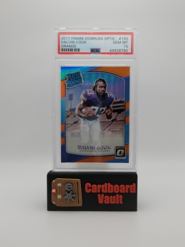 2017 Donruss Optic Dalvin Cook Rated Rookie  No. 193 Orange 15/199 PSA 10 44928790