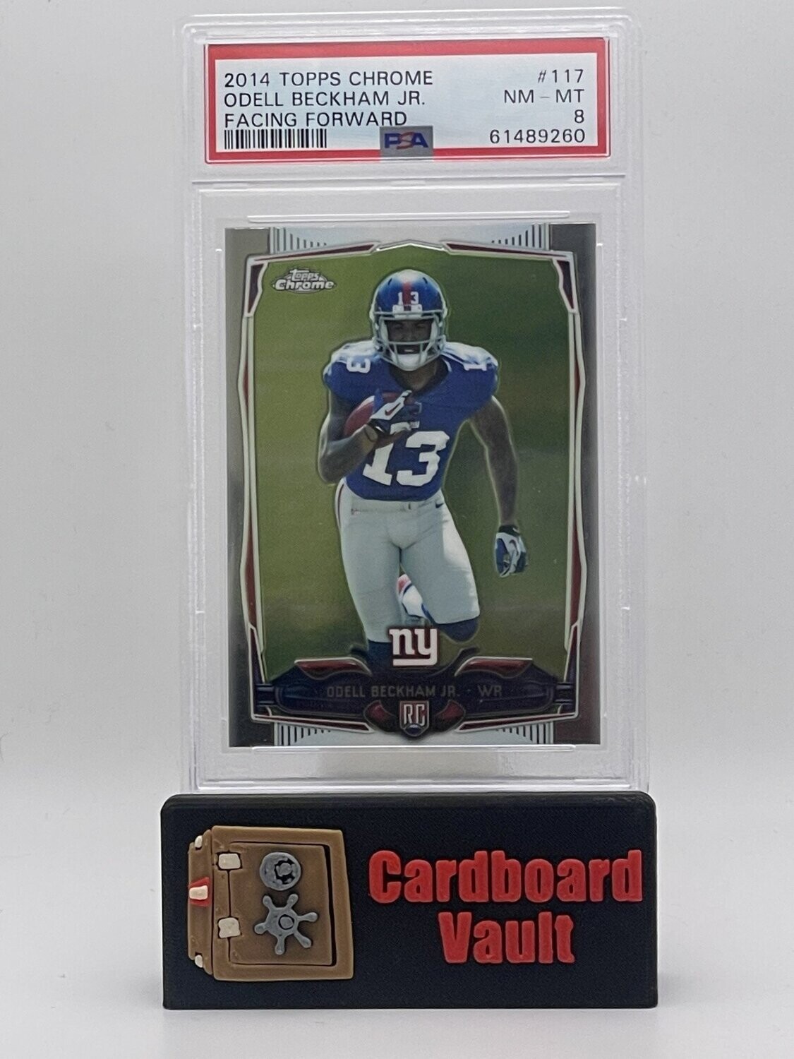 2014 Topps Chrome Odell Beckham Jr.  #117 Facing Forward  PSA 8