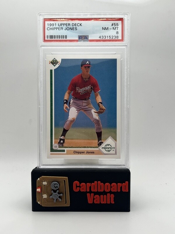 1991 Upper Deck Chipper Jones  #55 PSA 8