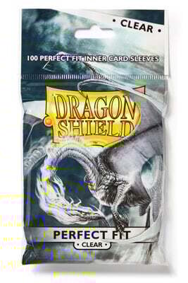 Dragon Shield 100 Card Sleeves Perfect Fit Clear