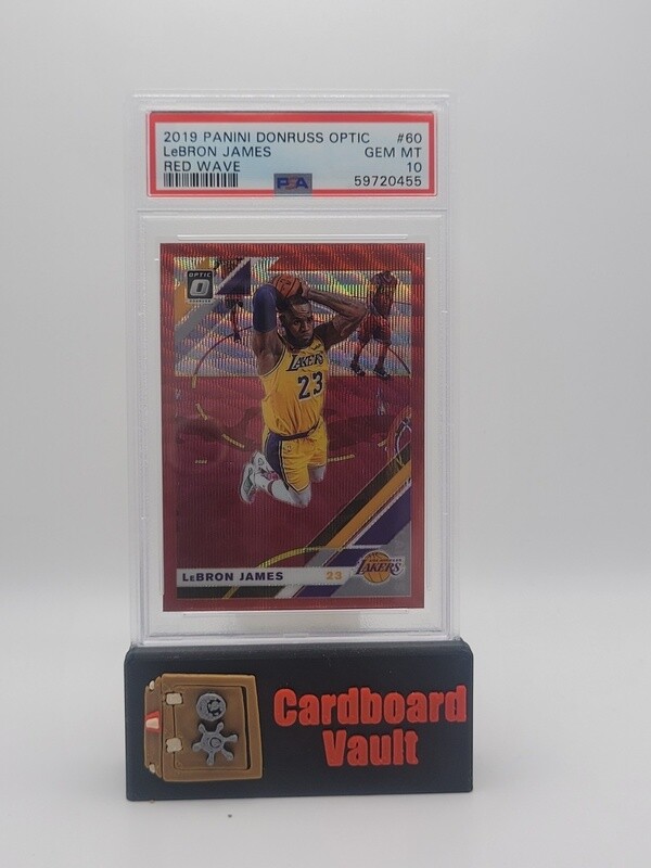 2019 Optic LeBron James #60 Red Wave PSA 10