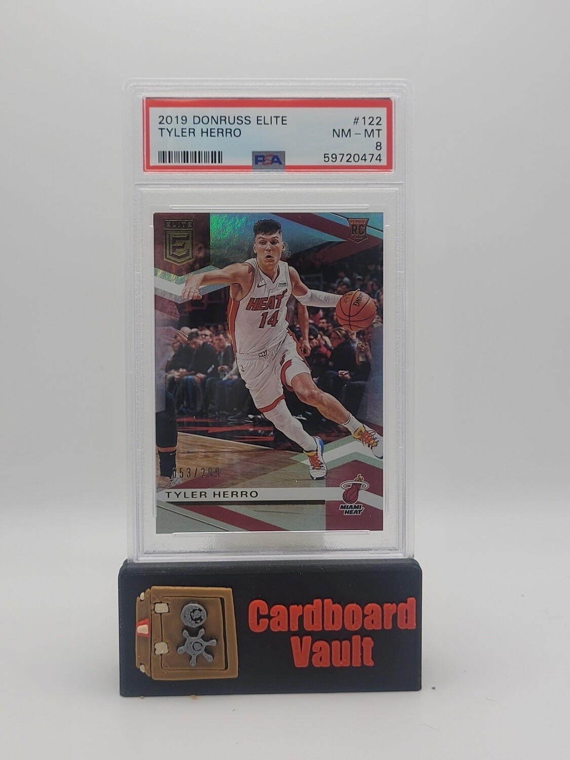 2019 Elite Tyler Hero #122 053/299 PSA 8