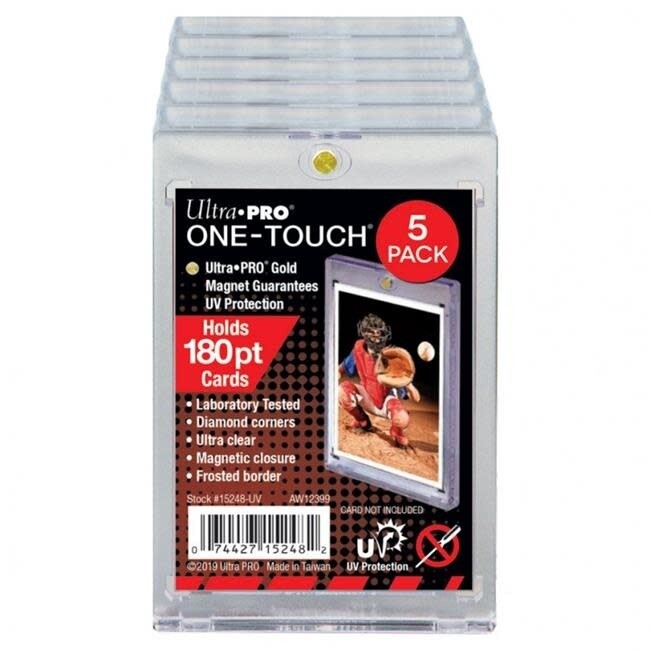 Ultra Pro Uv One-Touch 180 Pt Card Holder 5 Pack