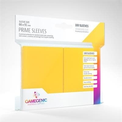Gamegenic PRIME Sleeves Yellow