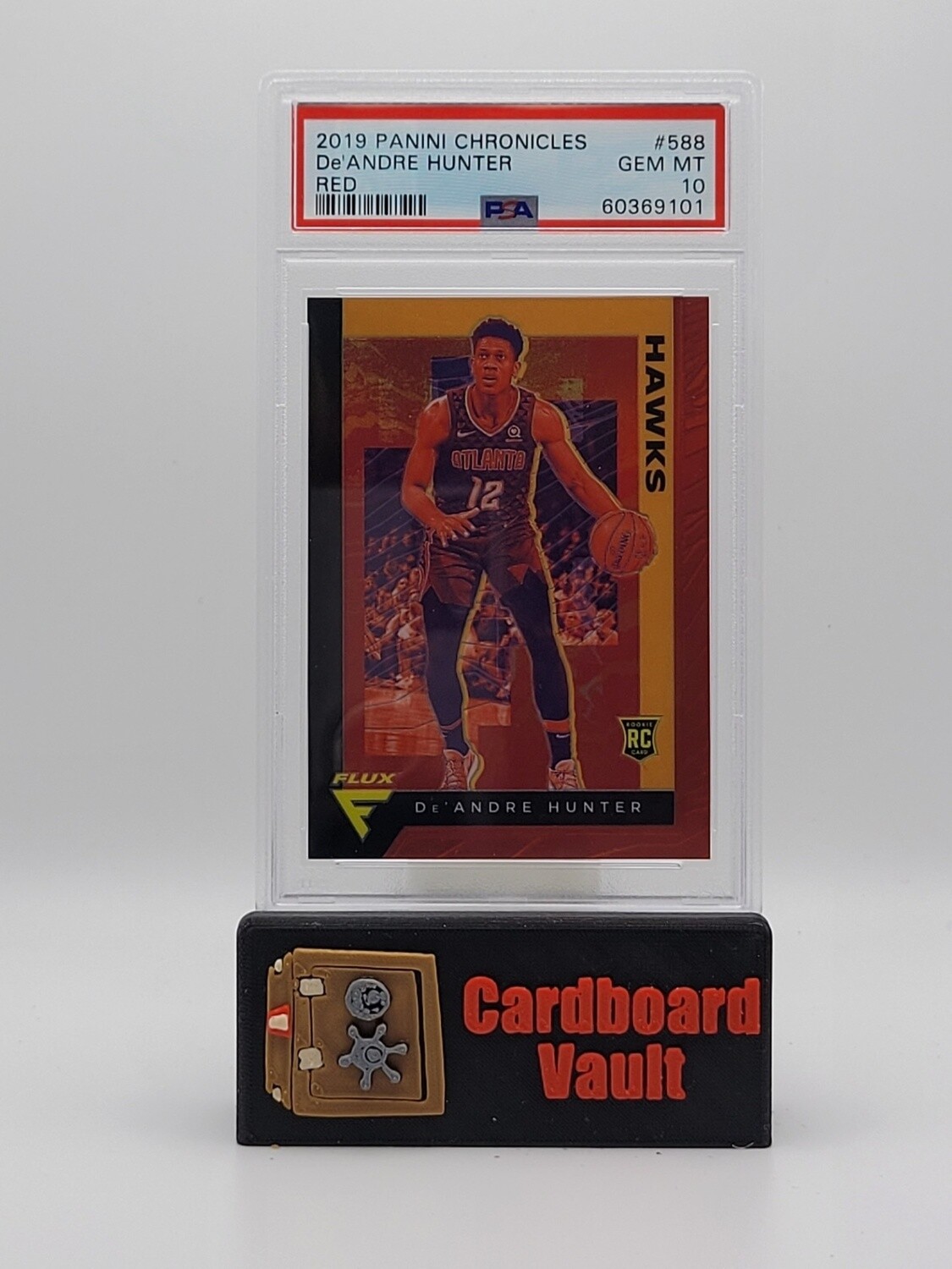 2019 Flux De&#39;Andre Hunter #588 Red 113/149 PSA 10