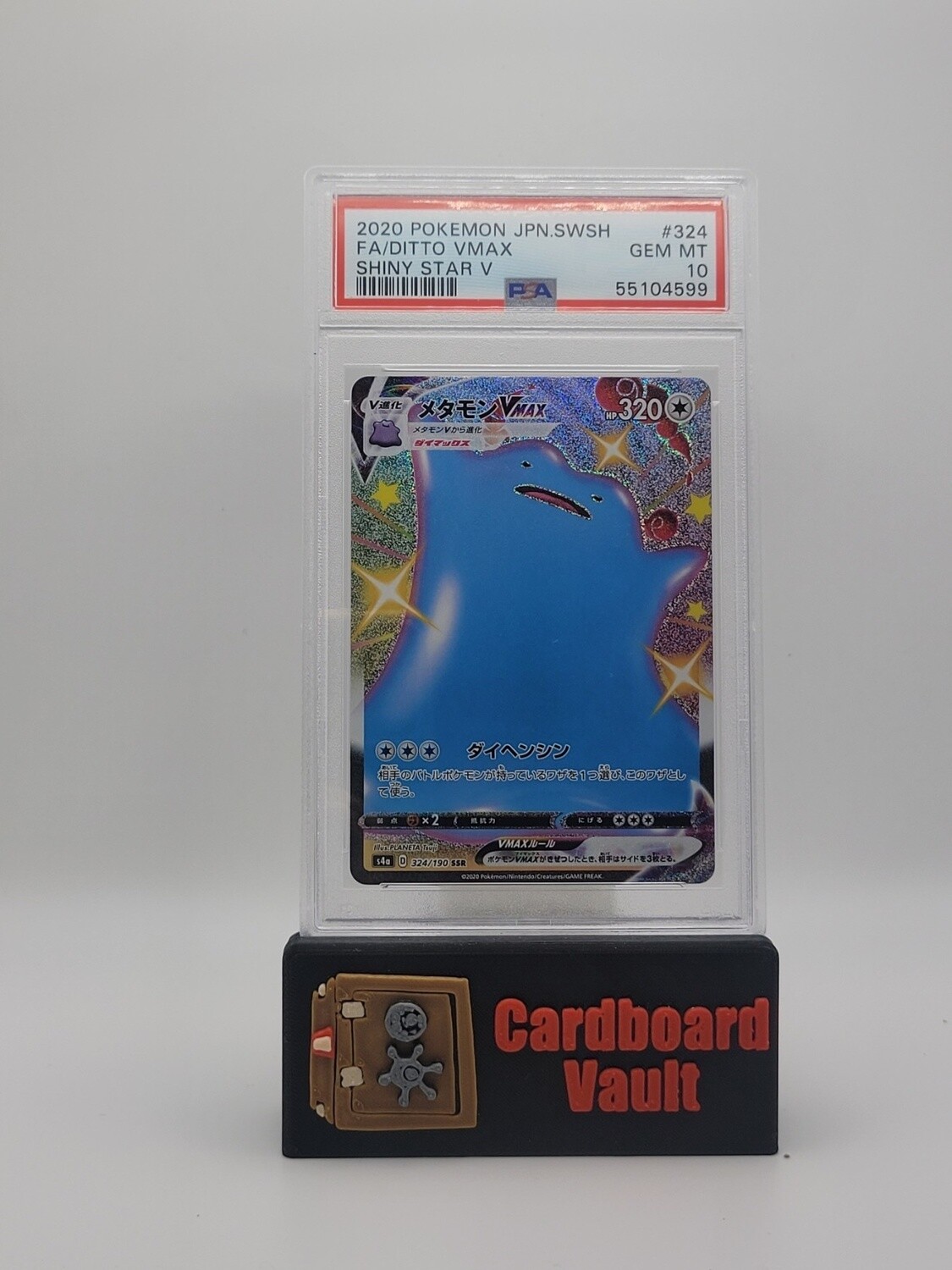 2020 Pokémon Japanese Ditto Vmax Full Art No. 324 PSA 10 55104599