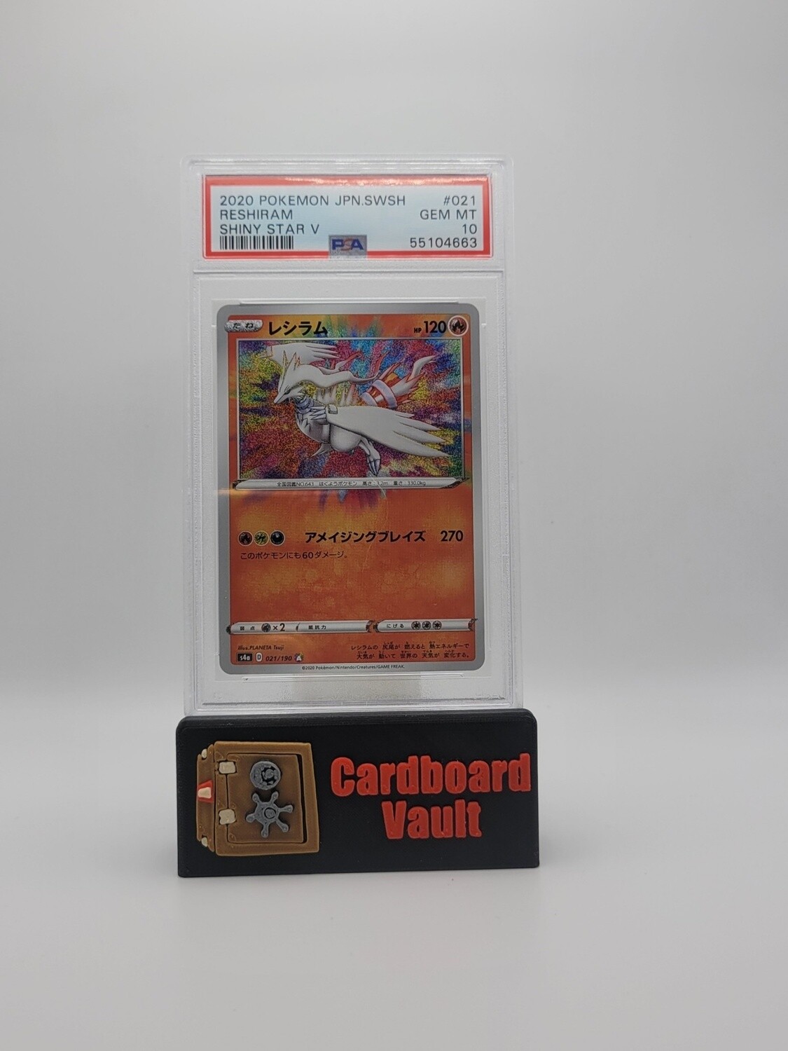2020 Pokémon Japanese Reshiram #021 PSA 10