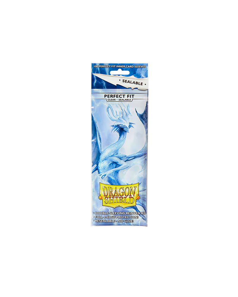 Dragon Shield Perfect Fit Clear Sealable 100 Perfect Fit Card Sleeves